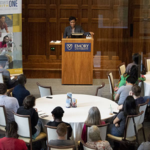 Students participate in lecture